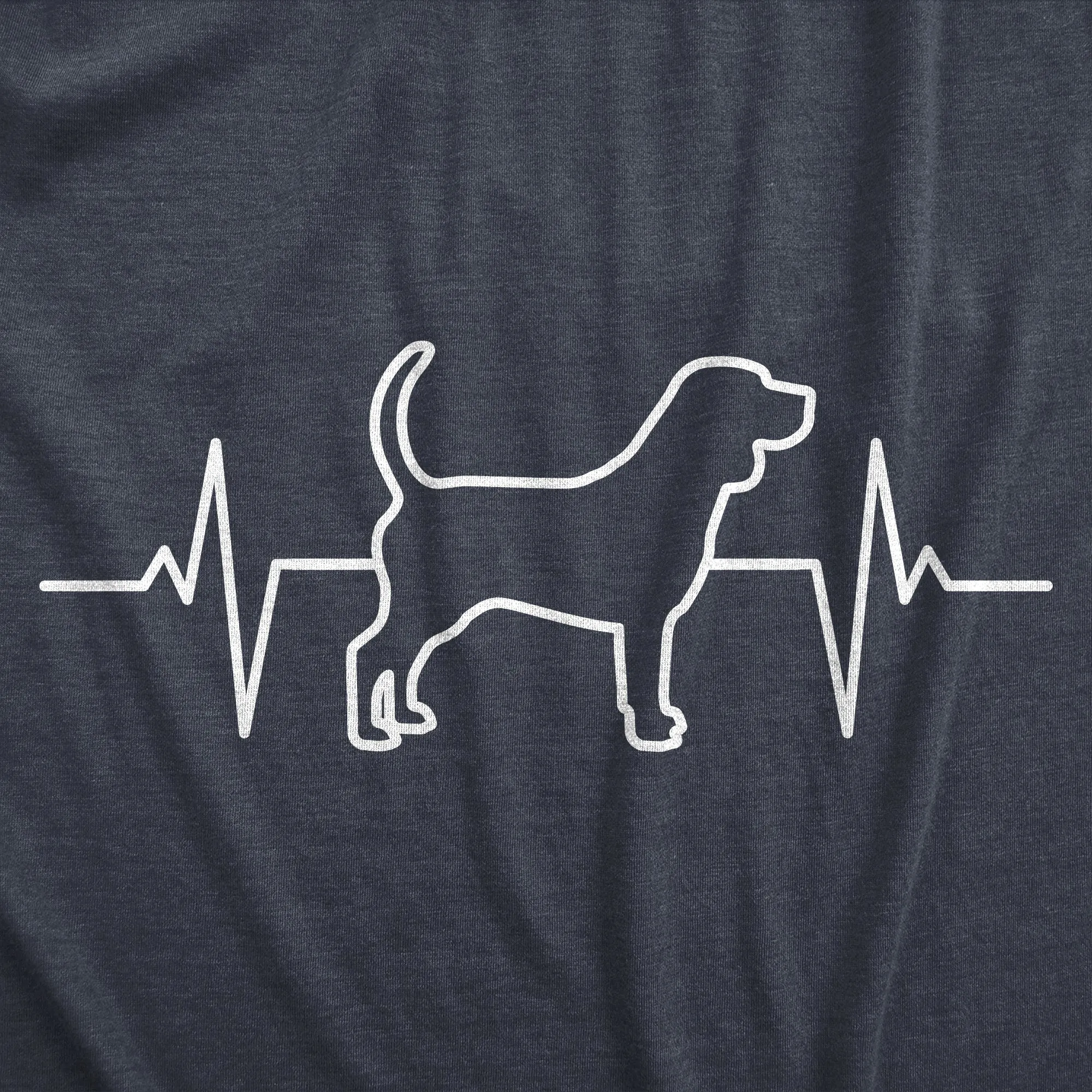 Dog Heart Beat Women's T Shirt sold by Crazy Dog T-Shirts product image thumbnail 2