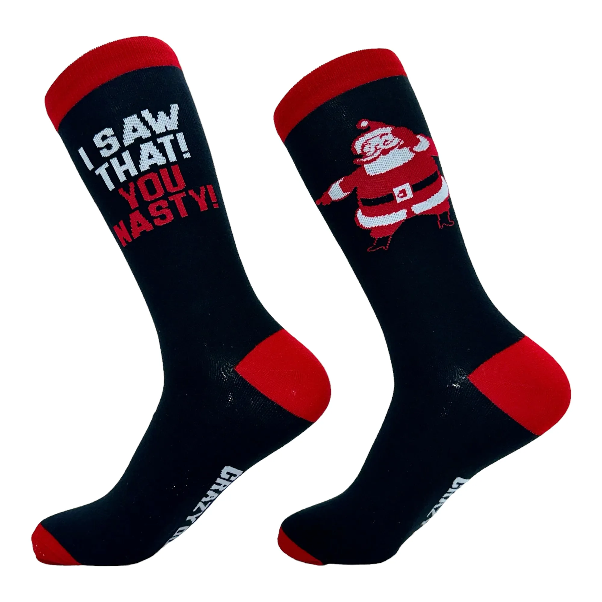 Men's I Saw That You Nasty Socks sold by Crazy Dog T-Shirts product image thumbnail 2