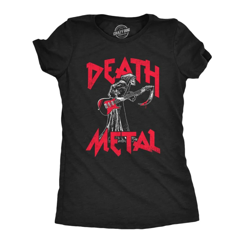 Death Metal Women's T Shirt sold by Crazy Dog T-Shirts