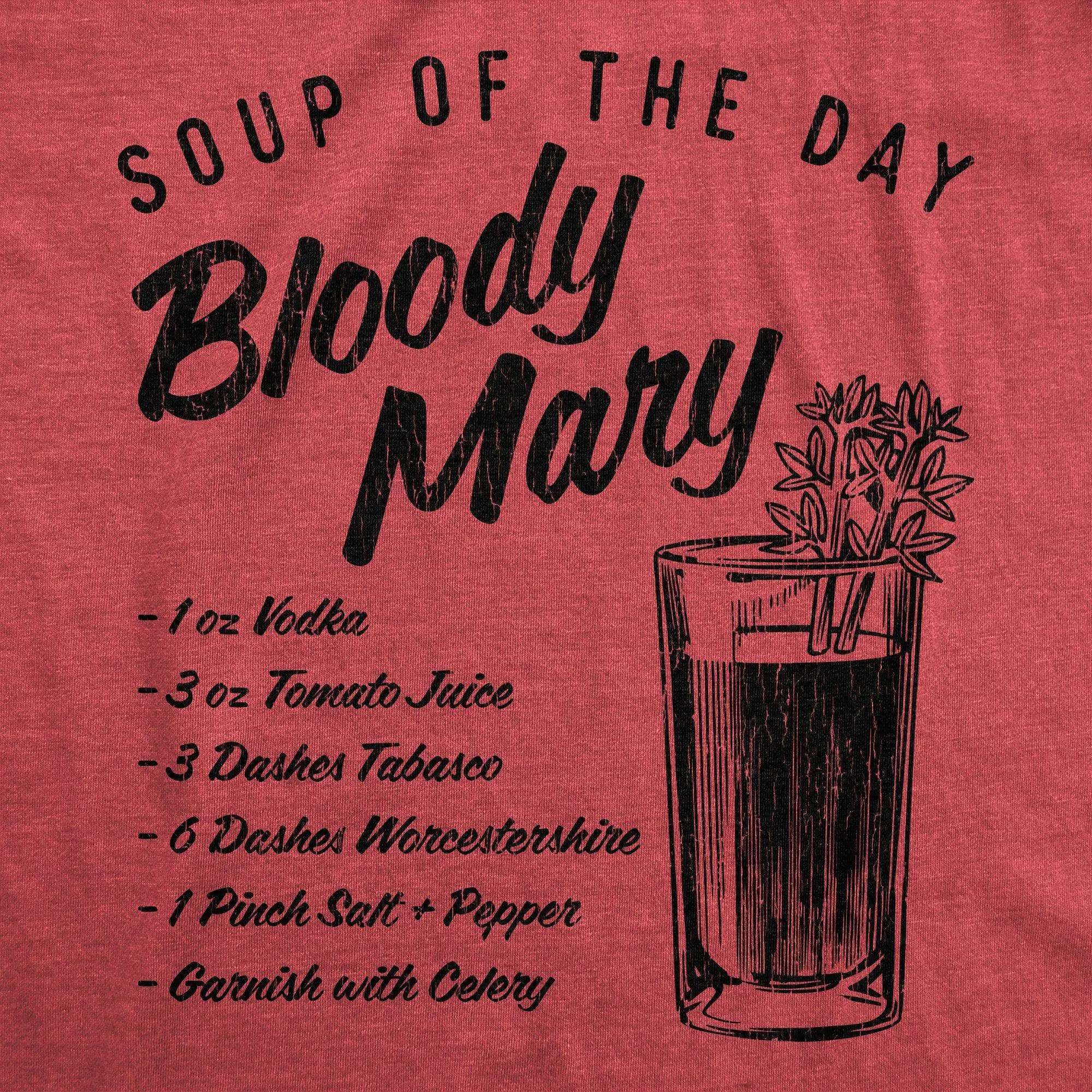 Soup Of The Day Bloody Mary Men's T Shirt sold by Crazy Dog T-Shirts product image thumbnail 2
