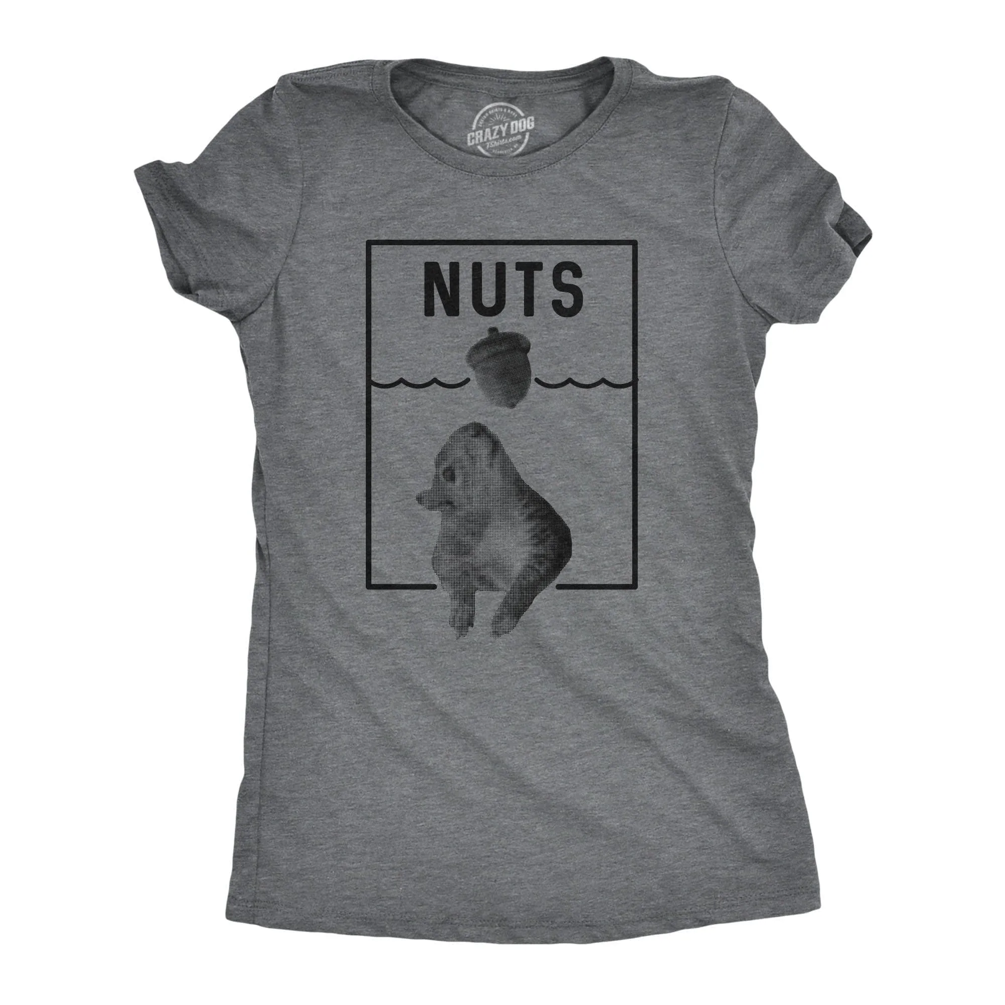 Nuts Jaws Squirrel Parody Women's T Shirt sold by Crazy Dog T-Shirts product image thumbnail 3