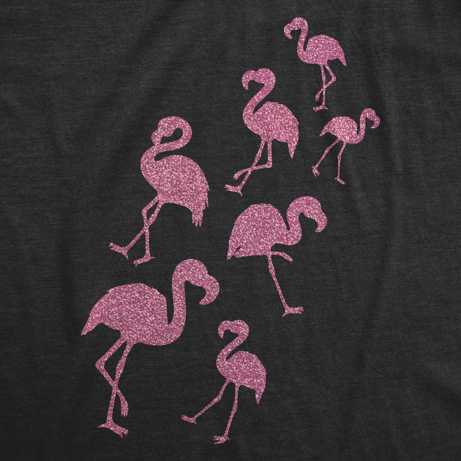 Glitter Flamingos Women's T Shirt sold by Crazy Dog T-Shirts product image thumbnail 2