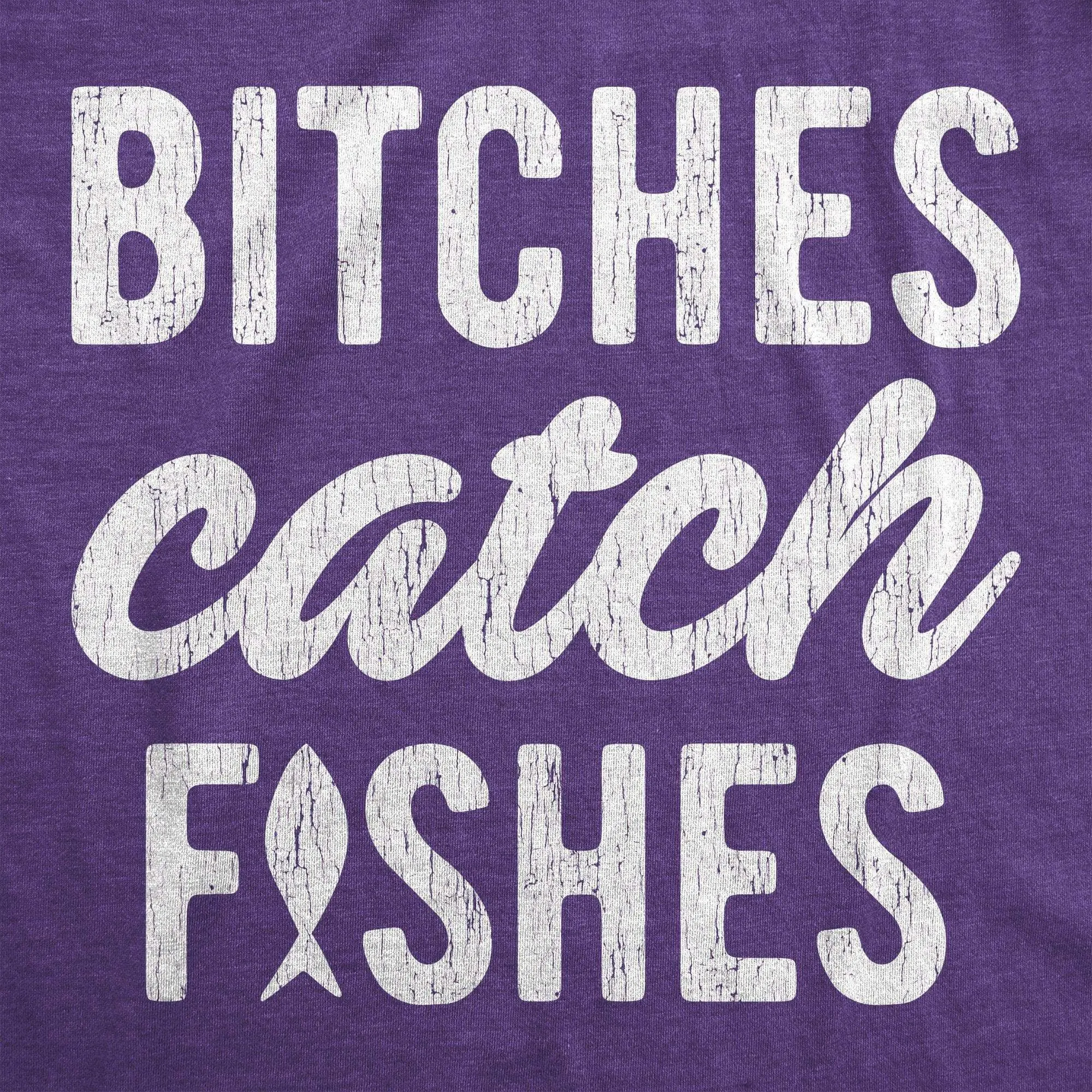Bitches Catch Fishes Women's Tank Top sold by Crazy Dog T-Shirts product image thumbnail 5