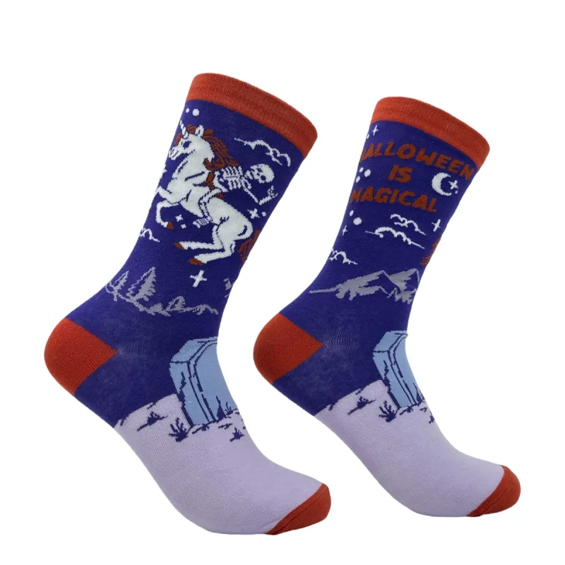 Women's Halloween Is Magical Socks sold by Crazy Dog T-Shirts