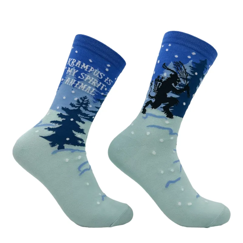 Women's Krampus Is My Spirit Animal Socks sold by Crazy Dog T-Shirts