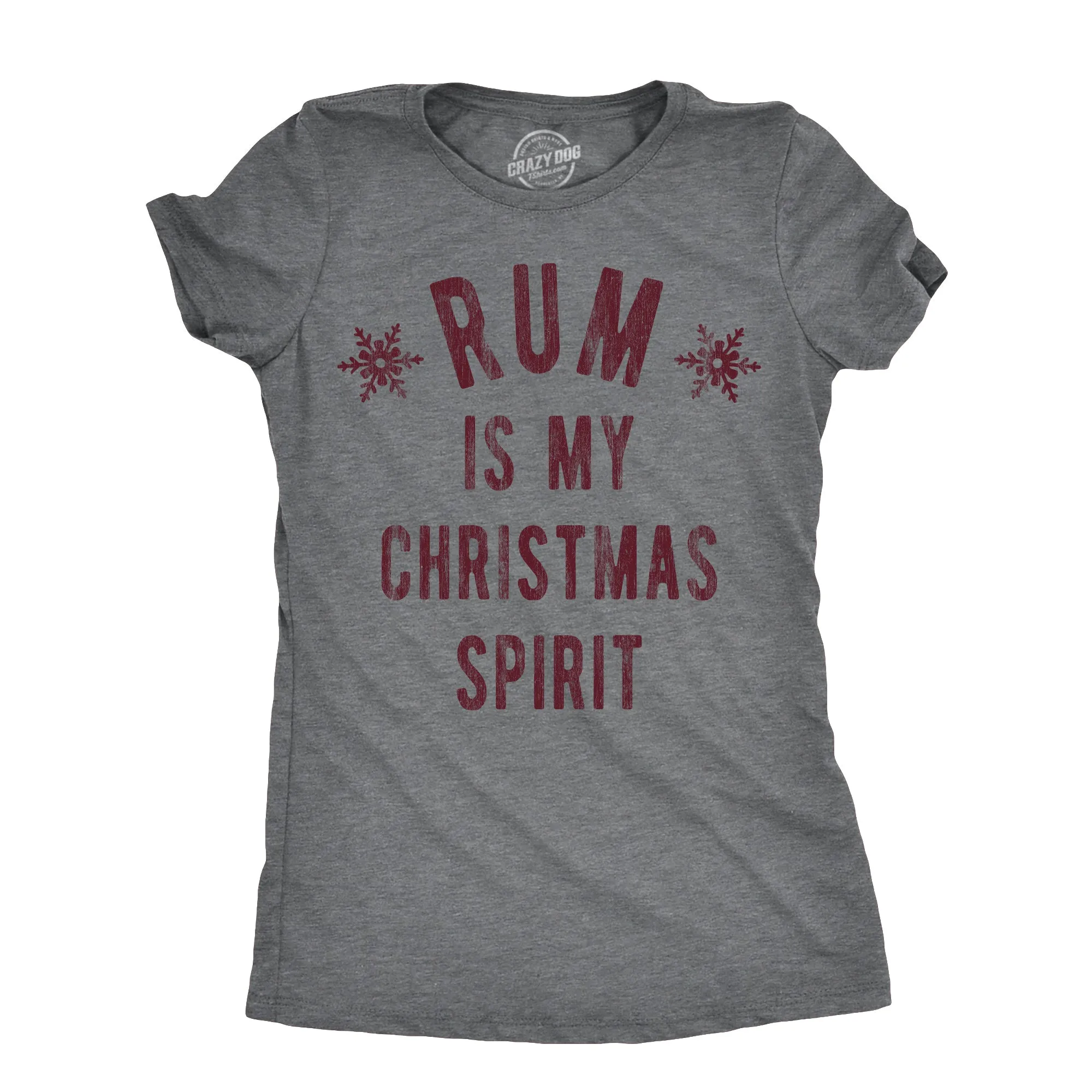 Rum Is My Christmas Spirit Women's T Shirt sold by Crazy Dog T-Shirts