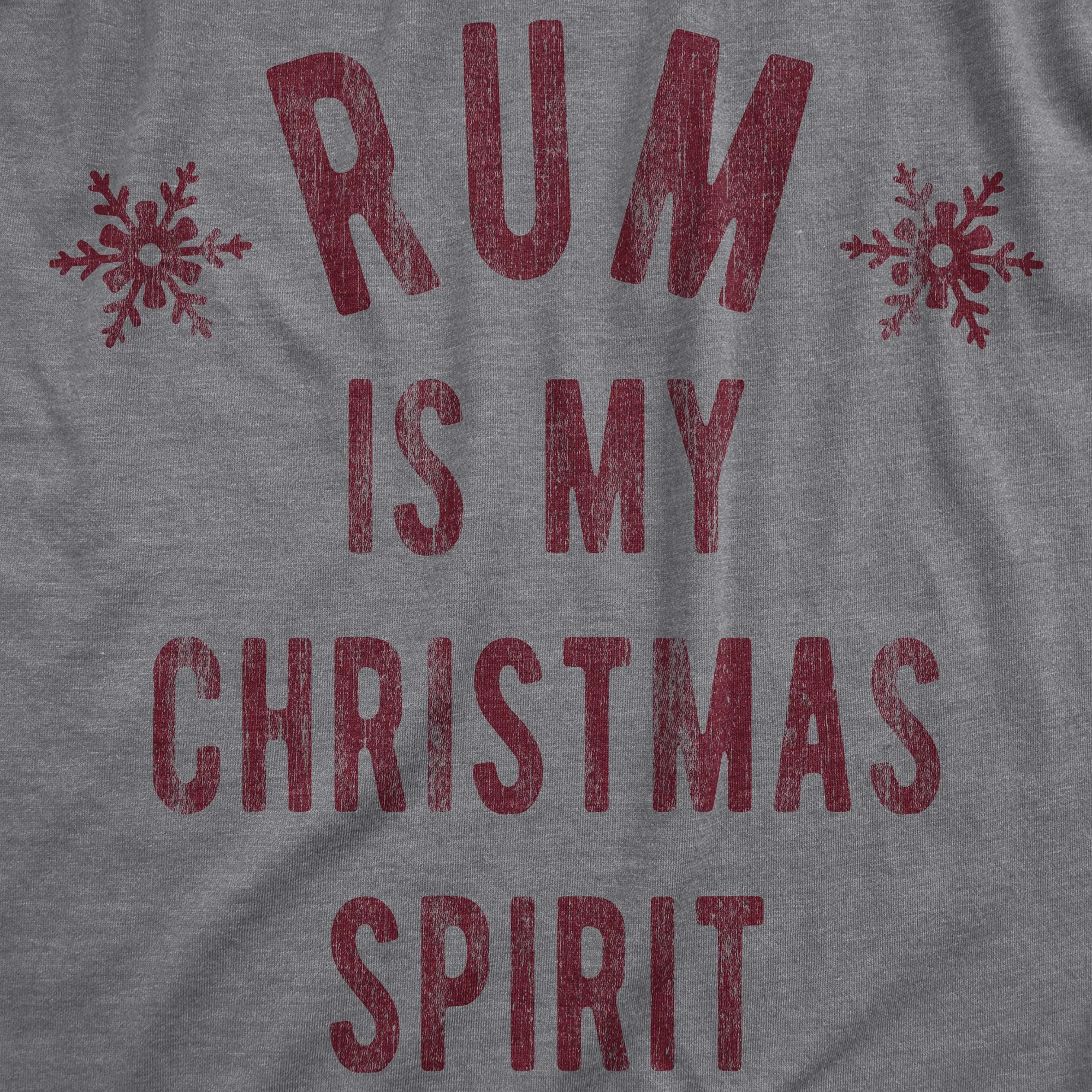 Rum Is My Christmas Spirit Women's T Shirt sold by Crazy Dog T-Shirts product image thumbnail 2