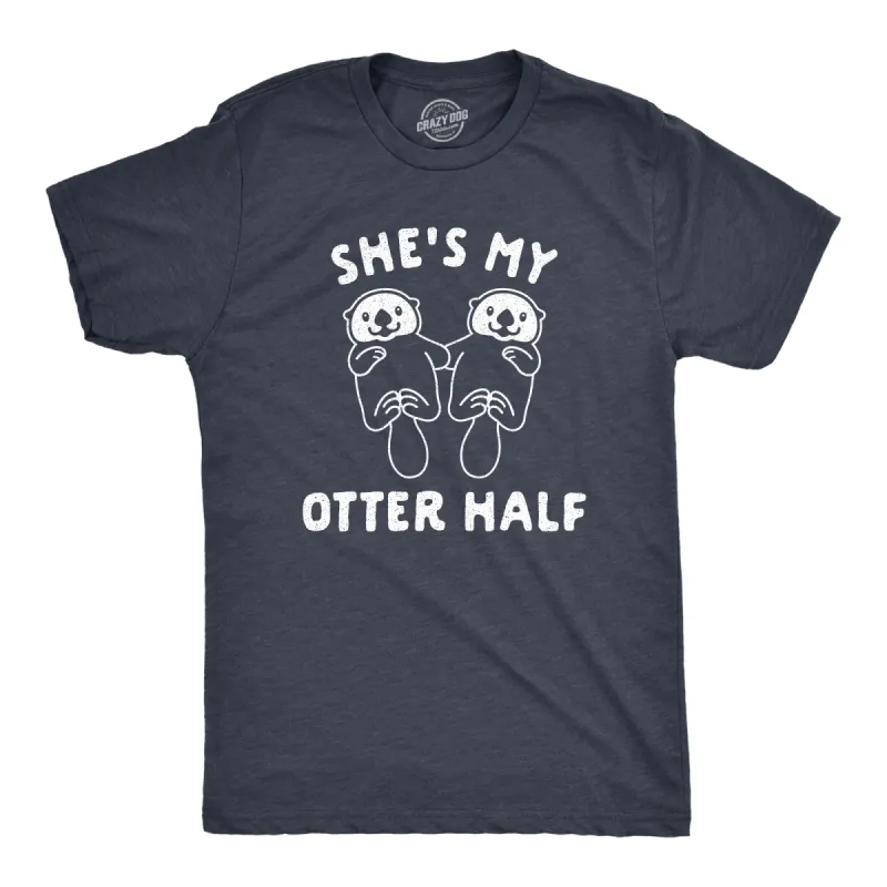She's My Otter Half Men's T Shirt sold by Crazy Dog T-Shirts