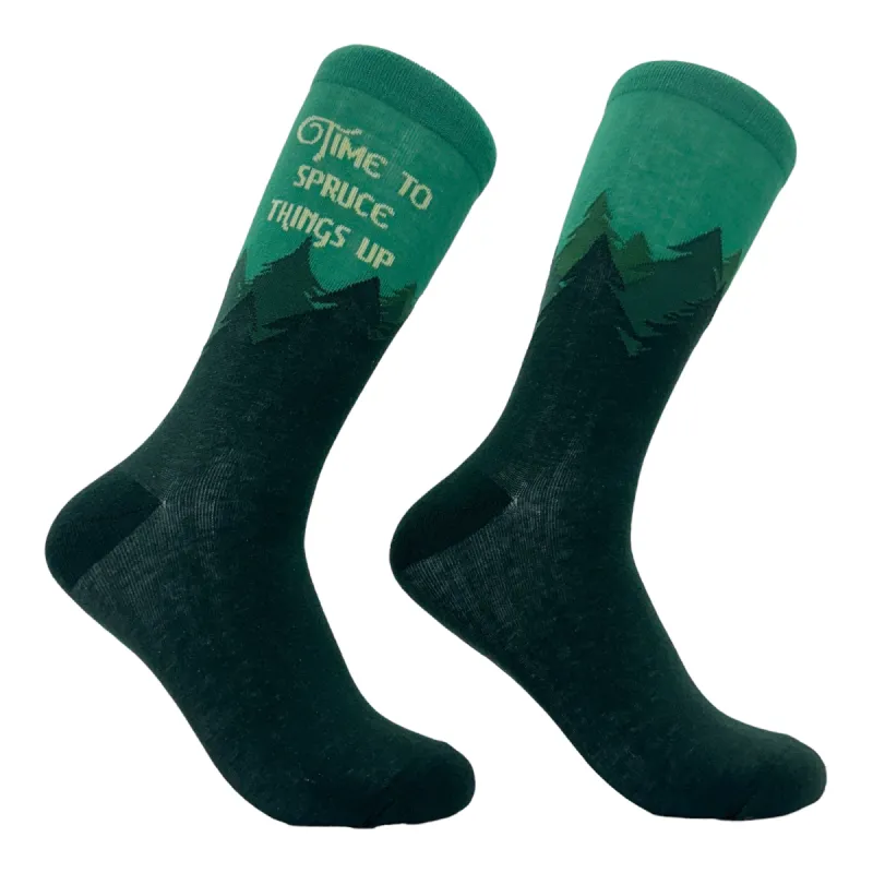 Women's Time To Spruce Things Up Socks sold by Crazy Dog T-Shirts