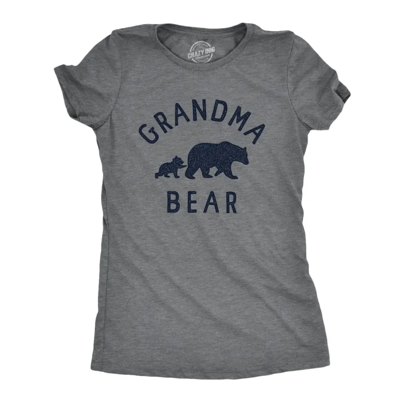 Grandma Bear Women's T Shirt sold by Crazy Dog T-Shirts