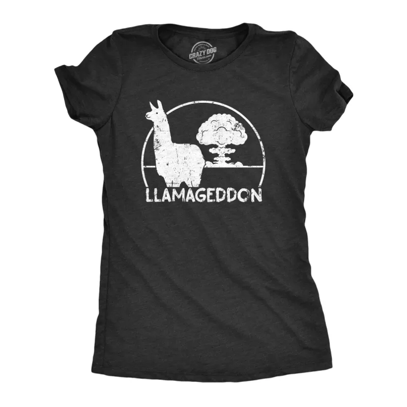 Llamageddon Women's T Shirt sold by Crazy Dog T-Shirts