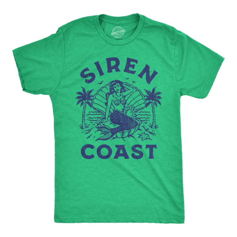 Siren Coast Men's T Shirt sold by Crazy Dog T-Shirts