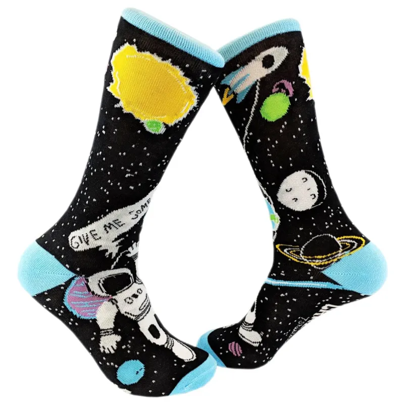 Mens Give Me Some Space Socks sold by Crazy Dog T-Shirts