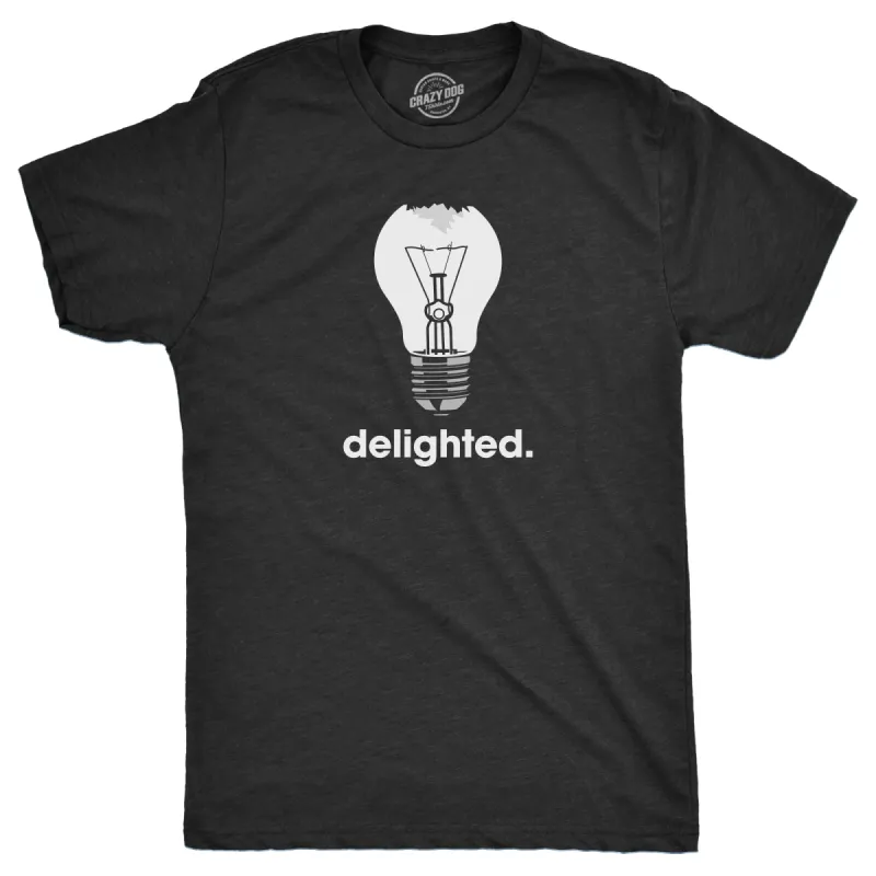 Delighted Men's T Shirt sold by Crazy Dog T-Shirts