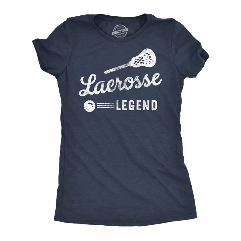 Lacrosse Legend Women's T Shirt sold by Crazy Dog T-Shirts