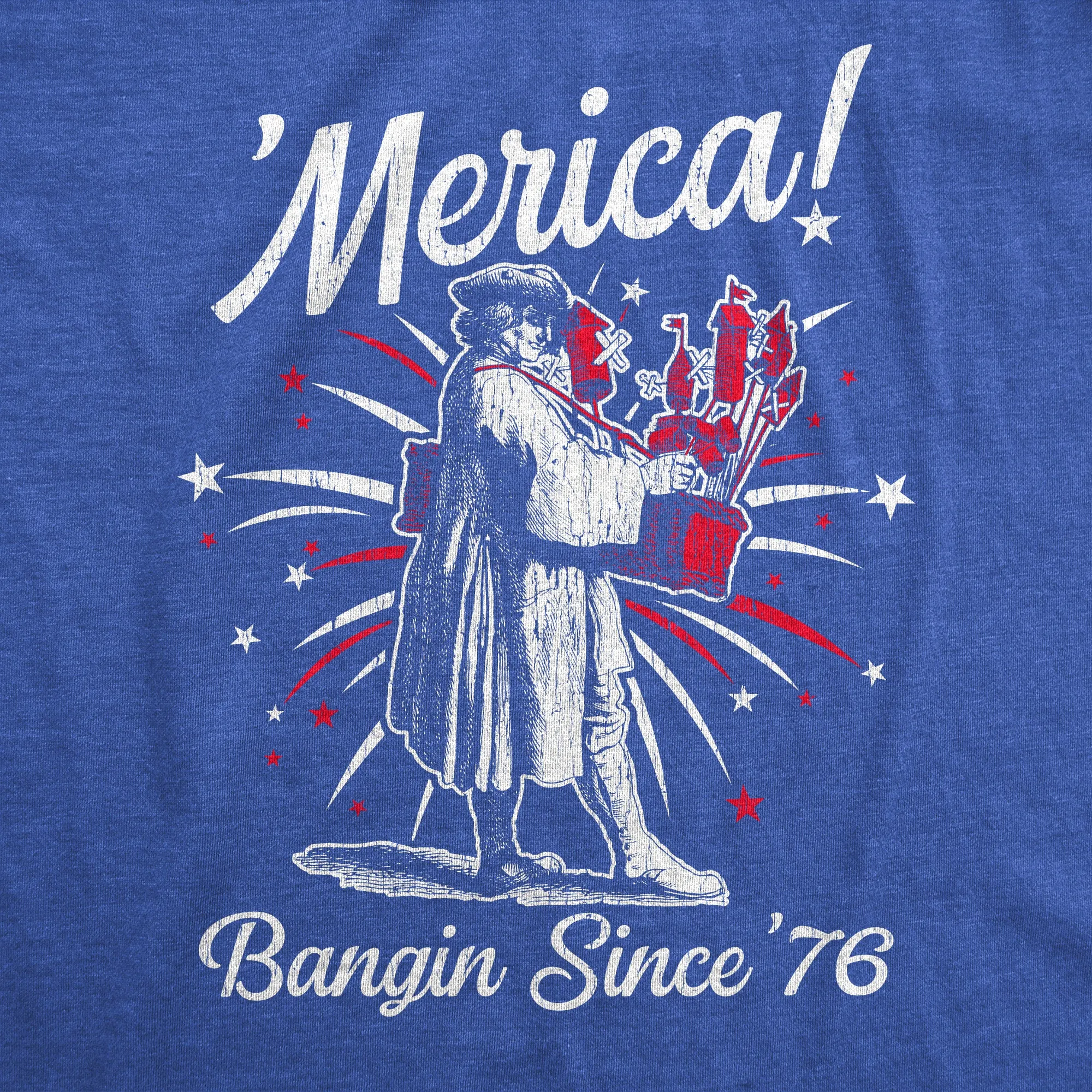 Merica Banging Since 76 Men's T Shirt sold by Crazy Dog T-Shirts product image thumbnail 2