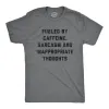 Fueled By Caffeine Sarcasm And Inappropriate Thoughts Men's T Shirt sold by Crazy Dog T-Shirts