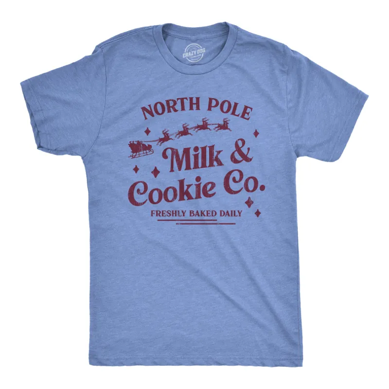 North Pole Milk And Cookie Co Men's T Shirt sold by Crazy Dog T-Shirts