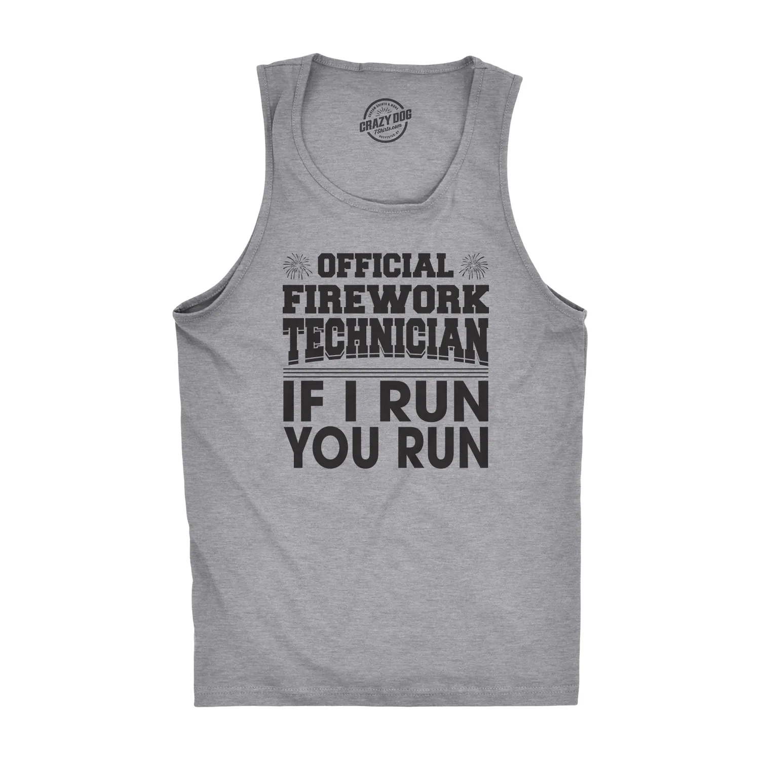 Firework Technician Men's Tank Top sold by Crazy Dog T-Shirts