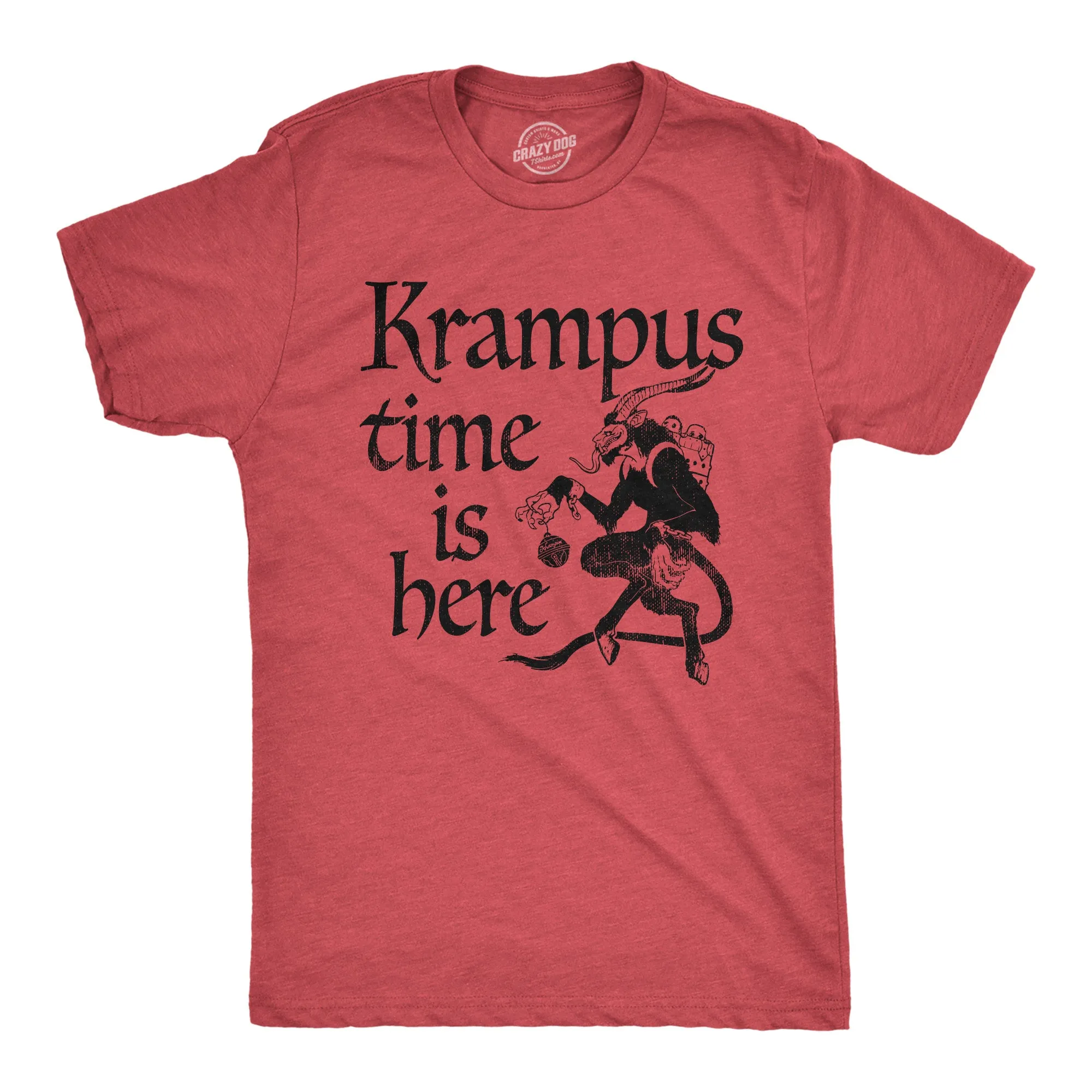 Krampus Time Is Here Men's T Shirt sold by Crazy Dog T-Shirts