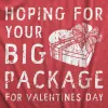 Hoping For Your Big Package For Valinetines Day Women's T Shirt sold by Crazy Dog T-Shirts