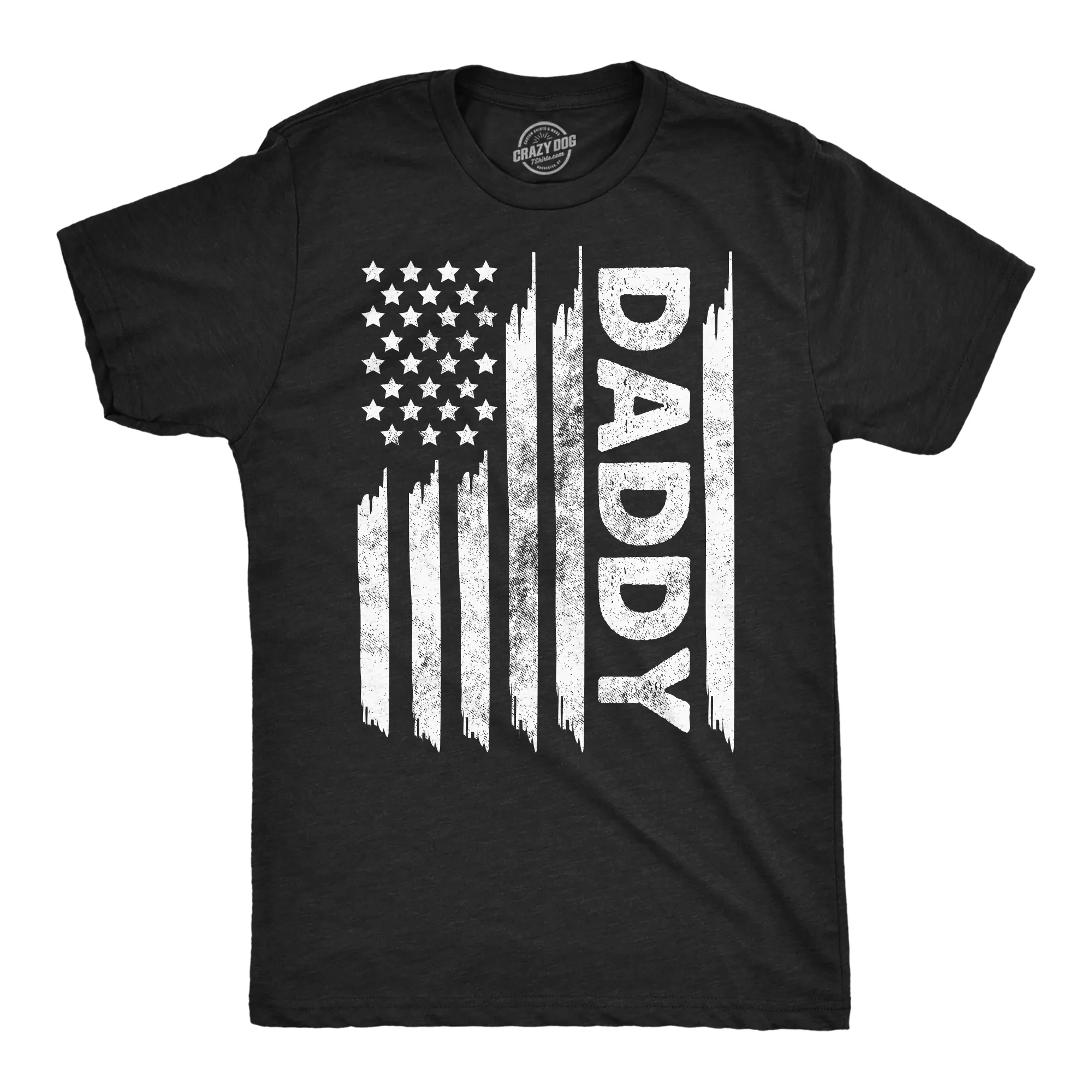American Flag Daddy Men's T Shirt sold by Crazy Dog T-Shirts
