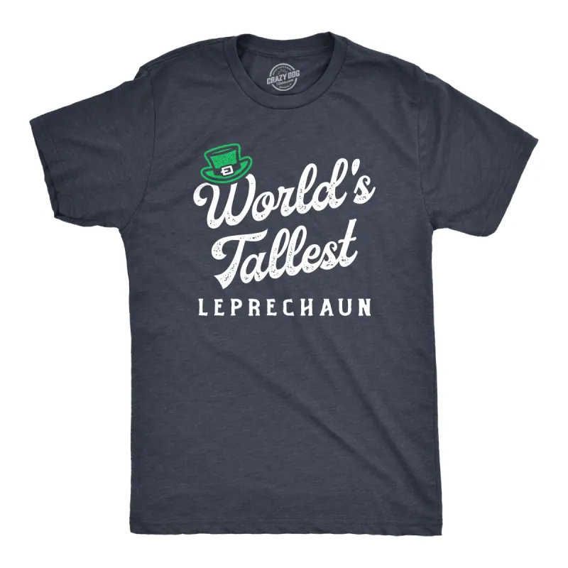 World's Tallest Leprechaun Men's T Shirt sold by Crazy Dog T-Shirts