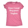 Emotional Support Vagina Women's T Shirt sold by Crazy Dog T-Shirts