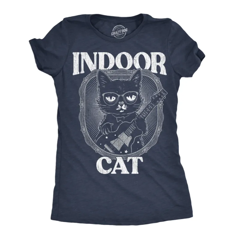 Indoor Cat Women's T Shirt sold by Crazy Dog T-Shirts