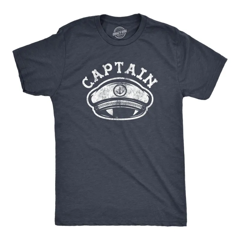 Captain Hat Men's T Shirt sold by Crazy Dog T-Shirts