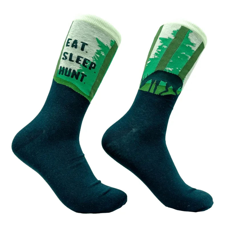 Men's Eat Sleep Hunt Socks sold by Crazy Dog T-Shirts