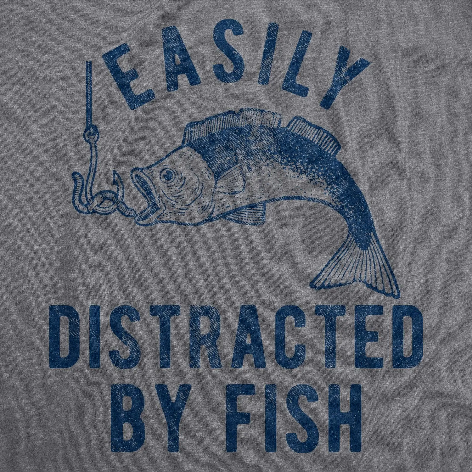 Easily Distracted By Fish Men's T Shirt sold by Crazy Dog T-Shirts product image thumbnail 2