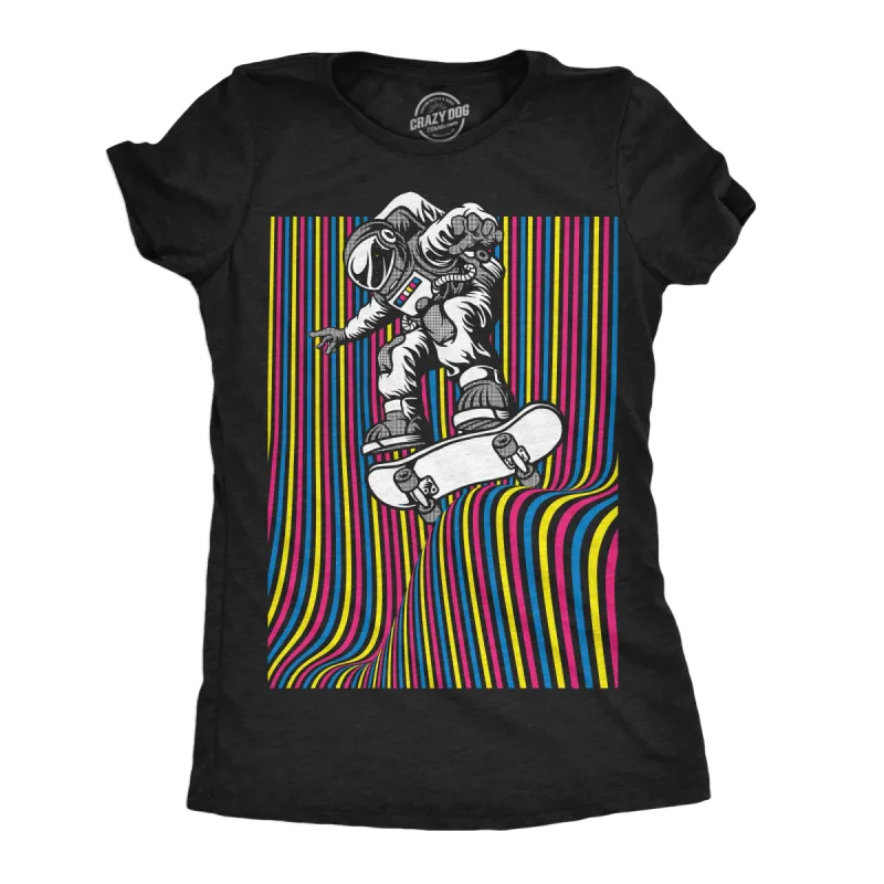 Astronaut Skater Women's T Shirt sold by Crazy Dog T-Shirts