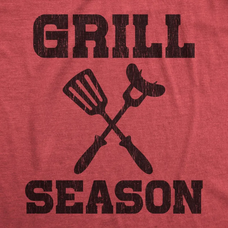 Grill Season Men's T Shirt sold by Crazy Dog T-Shirts