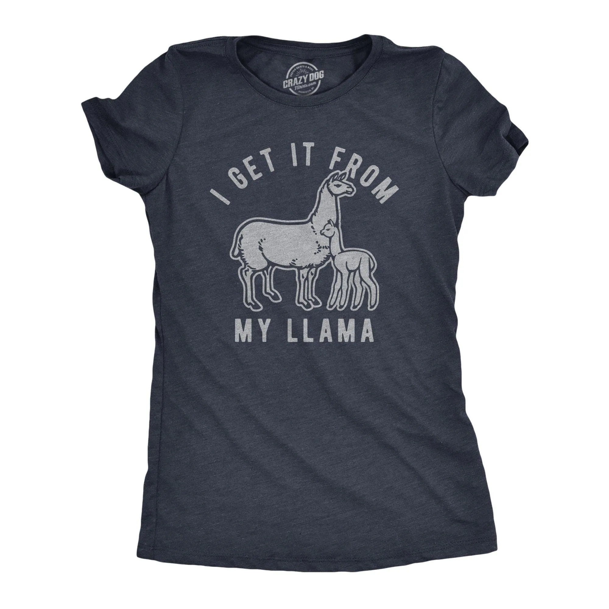 I Get It From My Llama Women's T Shirt sold by Crazy Dog T-Shirts
