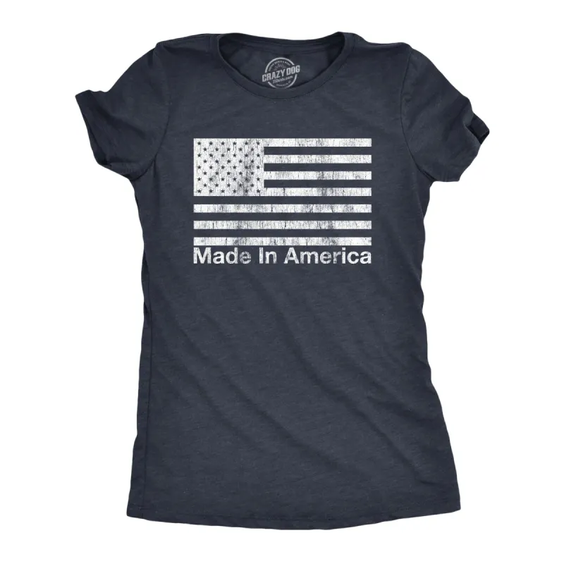 Made In America Women's T Shirt sold by Crazy Dog T-Shirts