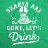 Snakes Are Gone Lets Drink Men's T Shirt sold by Crazy Dog T-Shirts
