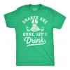 Snakes Are Gone Lets Drink Men's T Shirt sold by Crazy Dog T-Shirts