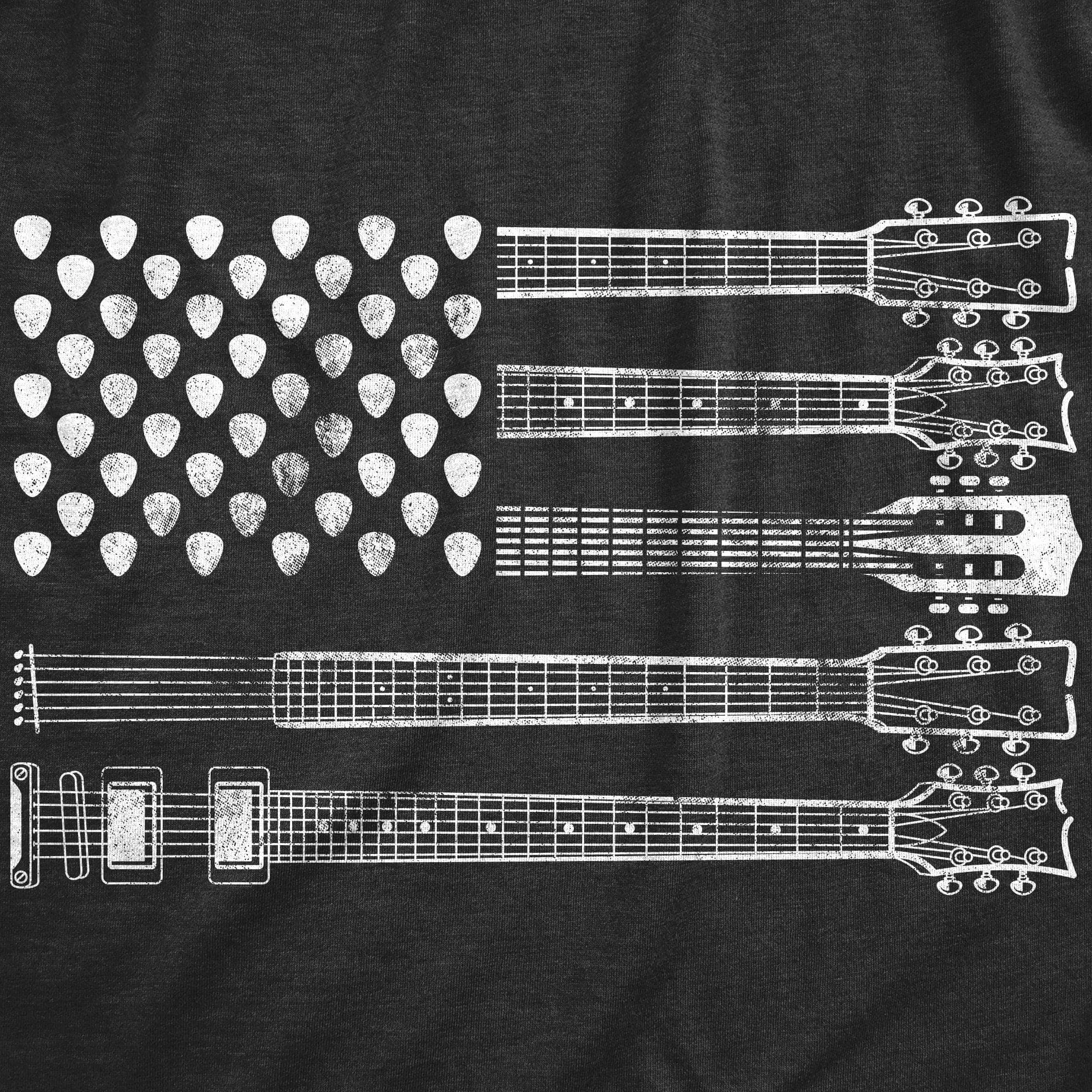 Guitar Flag Men's T Shirt sold by Crazy Dog T-Shirts product image thumbnail 2