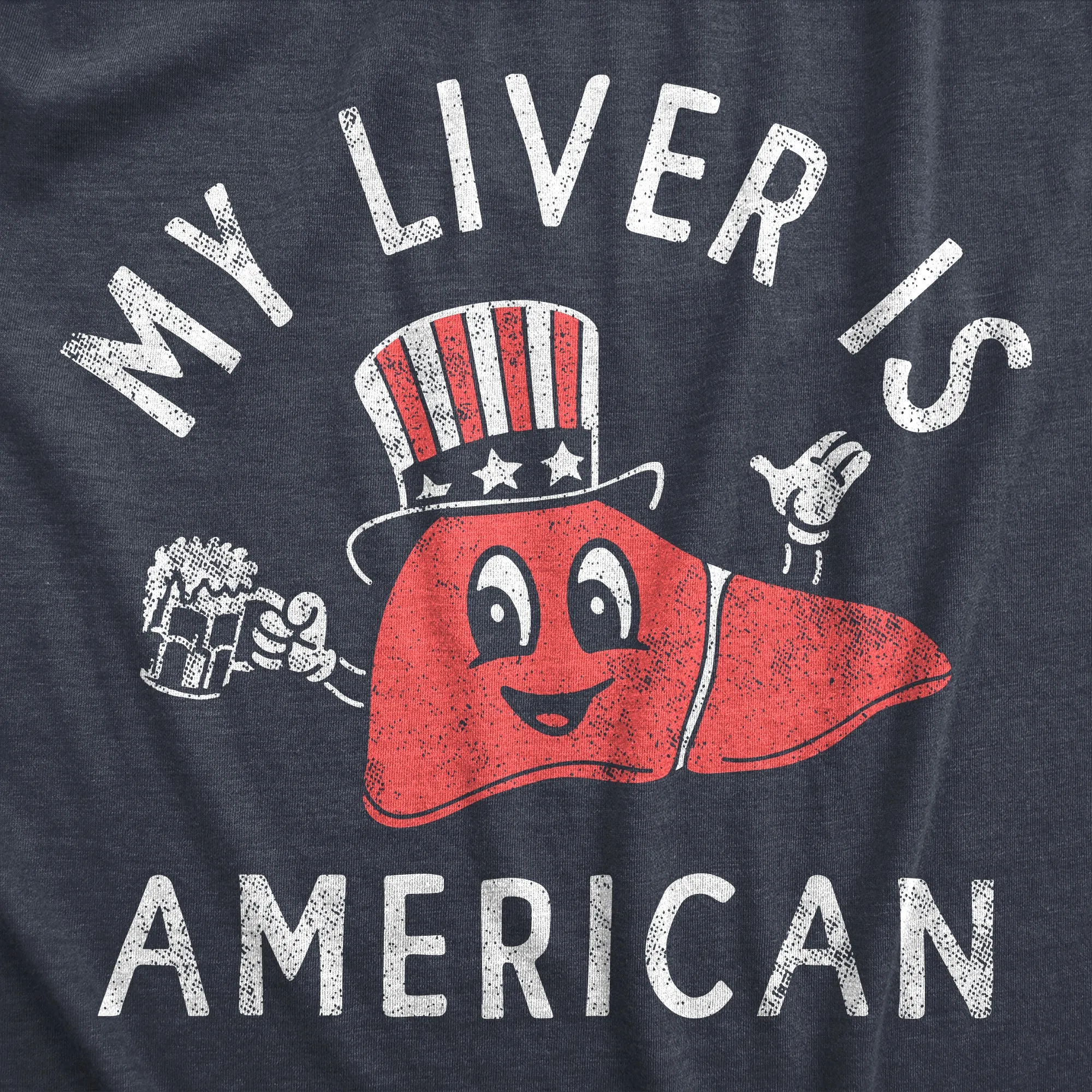 My Liver Is American Women's T Shirt sold by Crazy Dog T-Shirts product image thumbnail 2