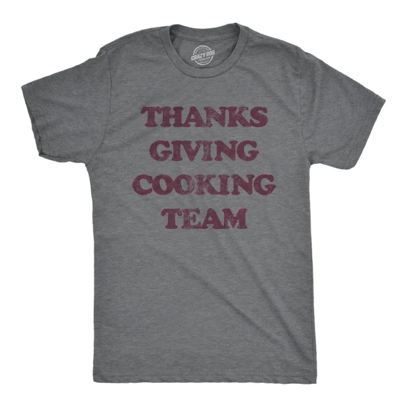 Thanksgiving Cooking Team Men's T Shirt sold by Crazy Dog T-Shirts