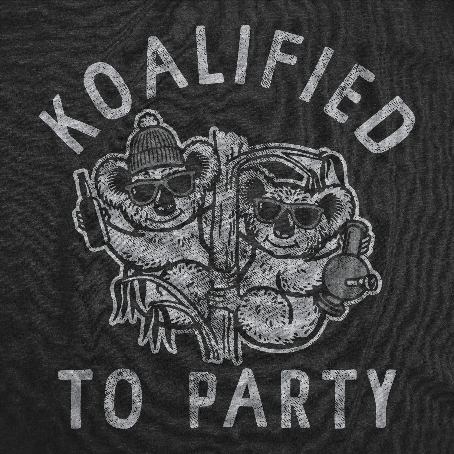 Koalified To Party Men's T Shirt sold by Crazy Dog T-Shirts product image thumbnail 2