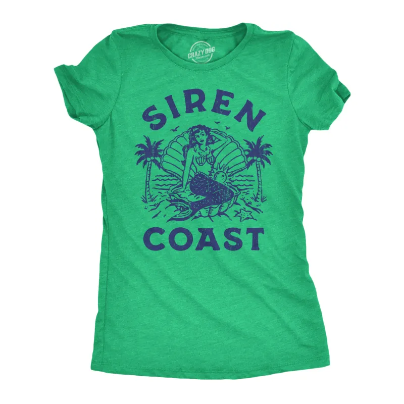 Siren Coast Women's T Shirt sold by Crazy Dog T-Shirts