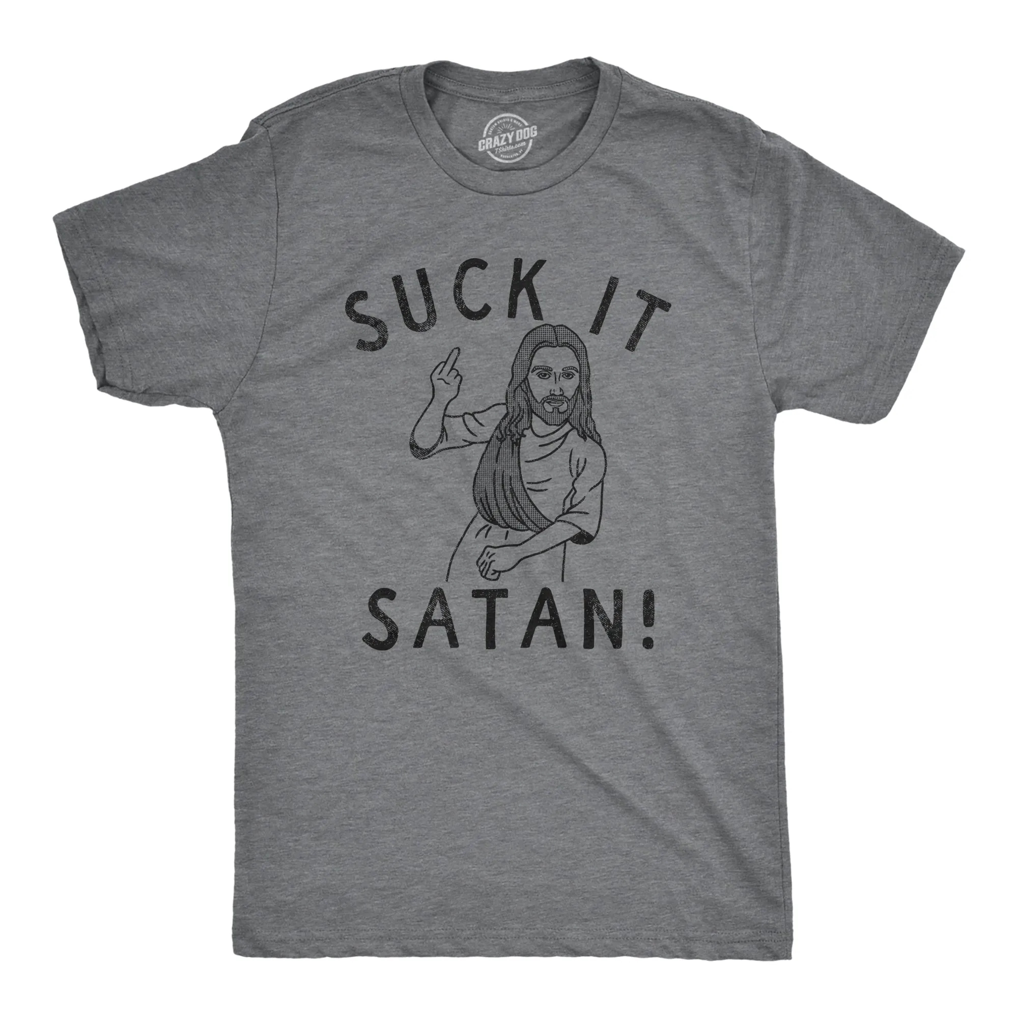 Suck It Satan Men's T Shirt sold by Crazy Dog T-Shirts