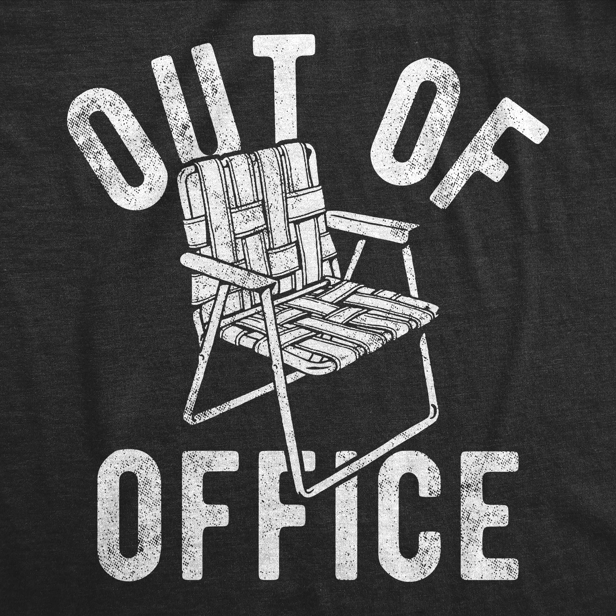 Out Of Office Lawn Chair Women's T Shirt sold by Crazy Dog T-Shirts product image thumbnail 2