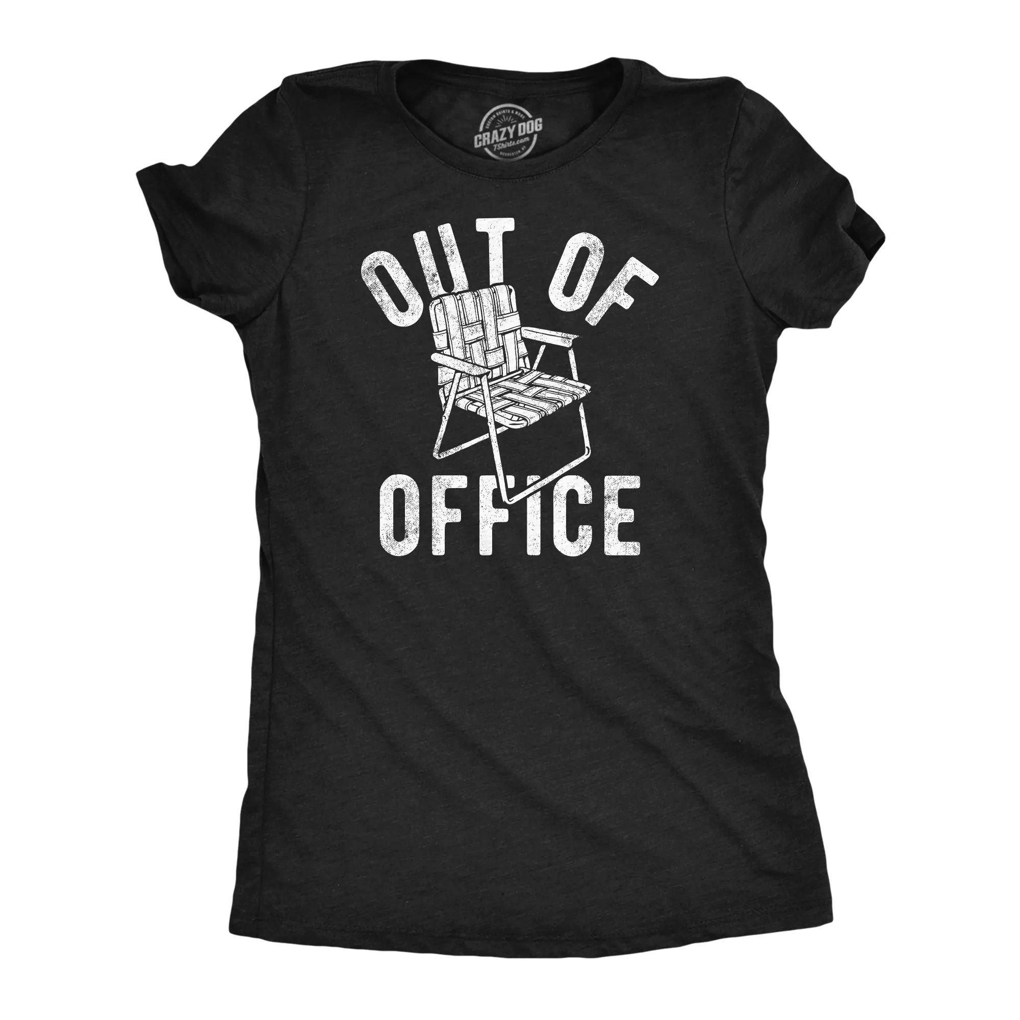 Out Of Office Lawn Chair Women's T Shirt sold by Crazy Dog T-Shirts