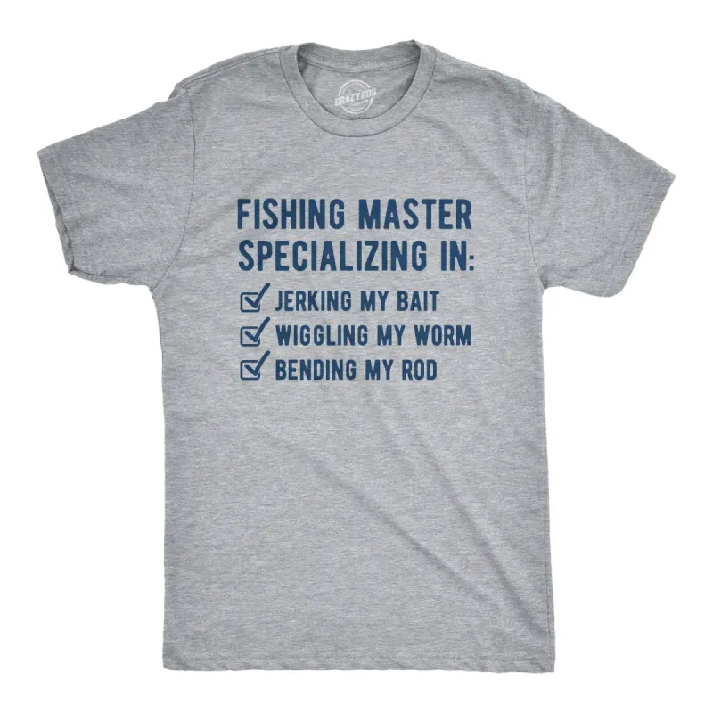 Fishing Master Men's T Shirt sold by Crazy Dog T-Shirts