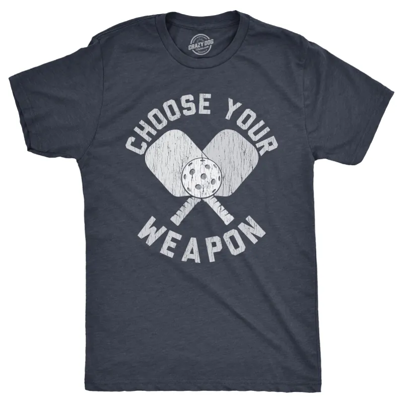 Choose Your Weapon Men's T Shirt sold by Crazy Dog T-Shirts