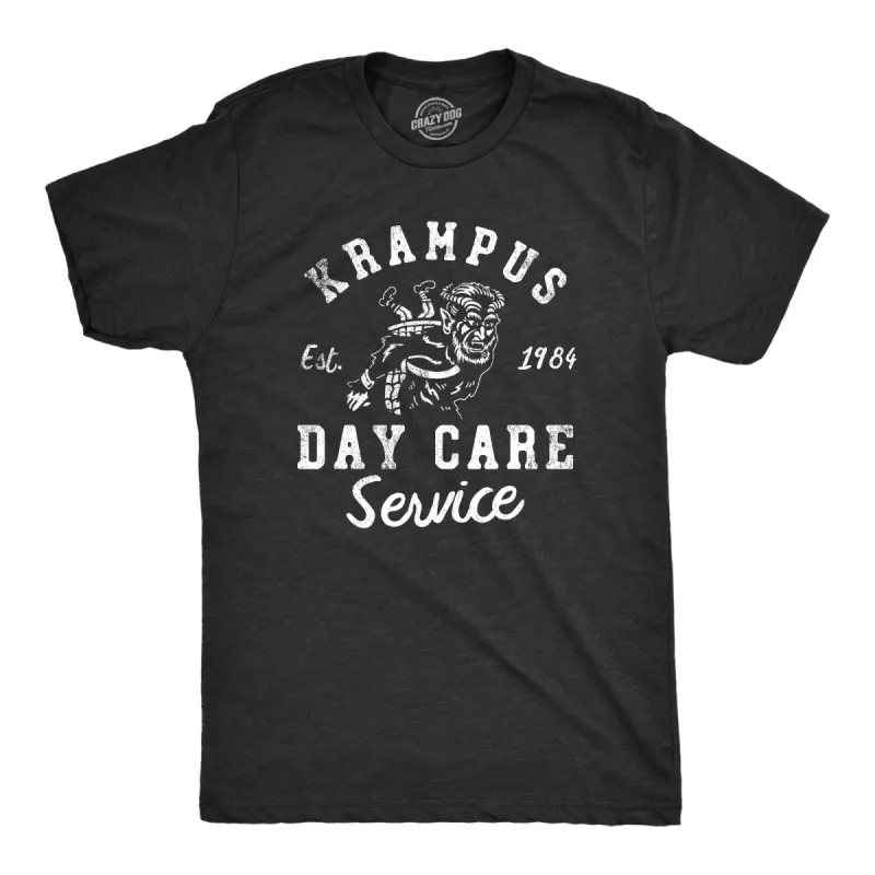 Krampus Day Care Service Men's T Shirt sold by Crazy Dog T-Shirts
