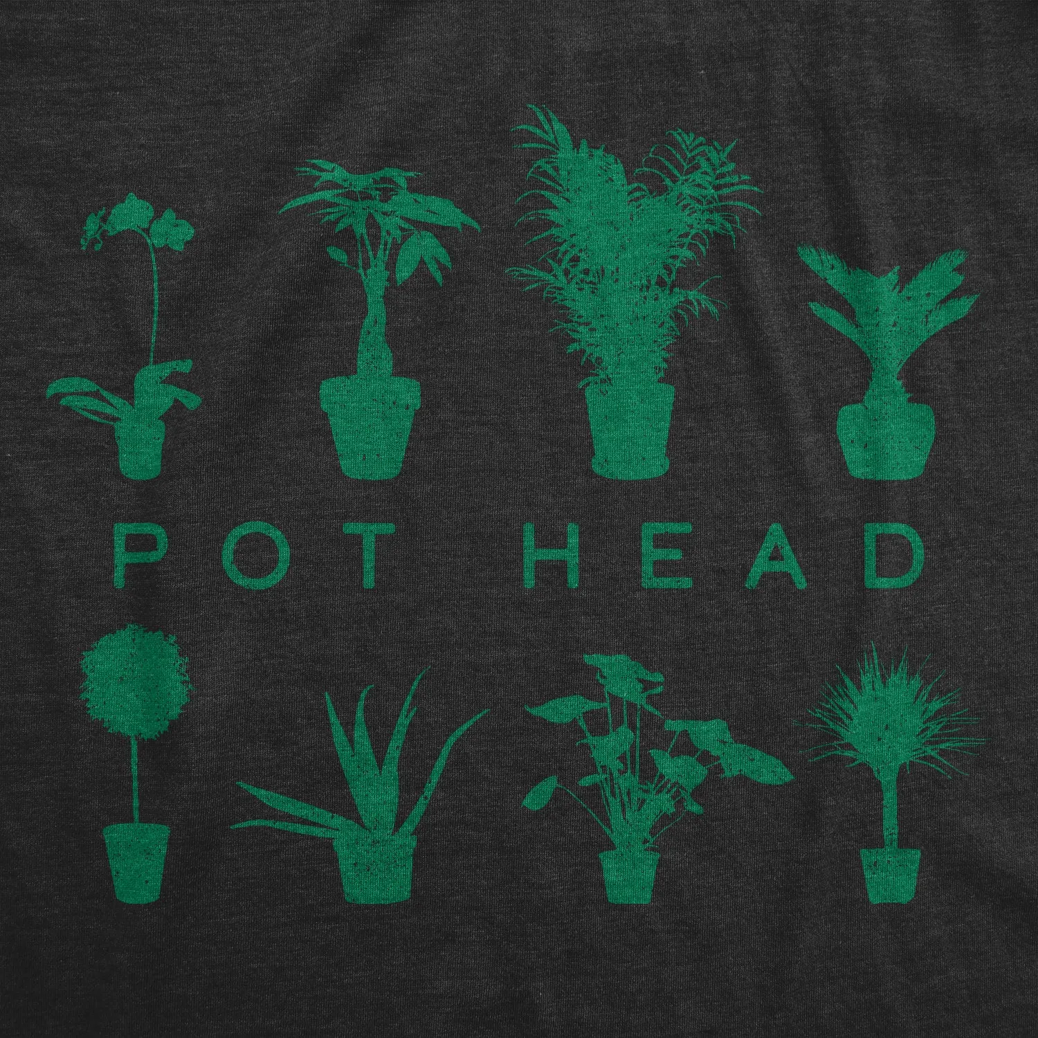 Pot Head Plants Women's T Shirt sold by Crazy Dog T-Shirts product image thumbnail 2